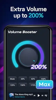 Volume Booster - Equalizer android App screenshot 4